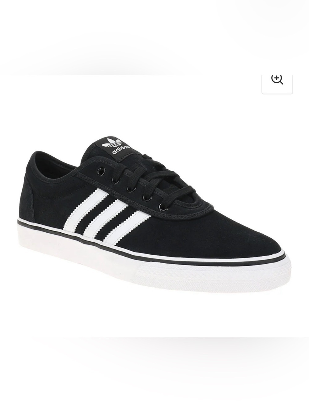 adidas Black and White Low-Top Skate Sneakers